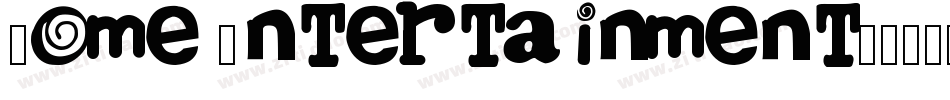 Home Entertainment字体转换